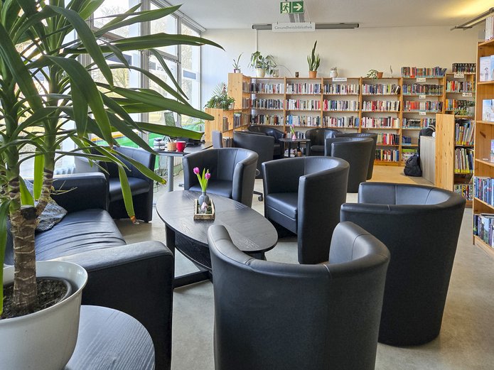 Blick in die Bibliothek